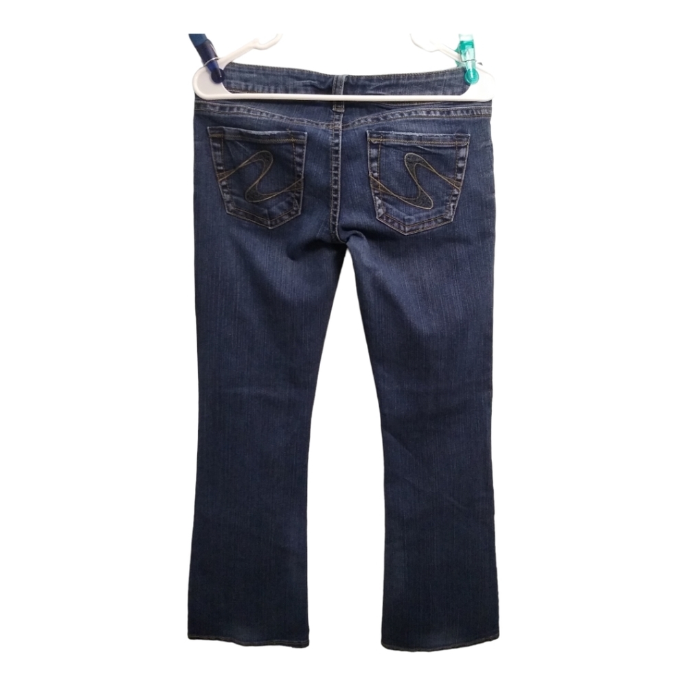 𝅺Silver Tuesday Dark Wash Embroidered Jeans Size 29
